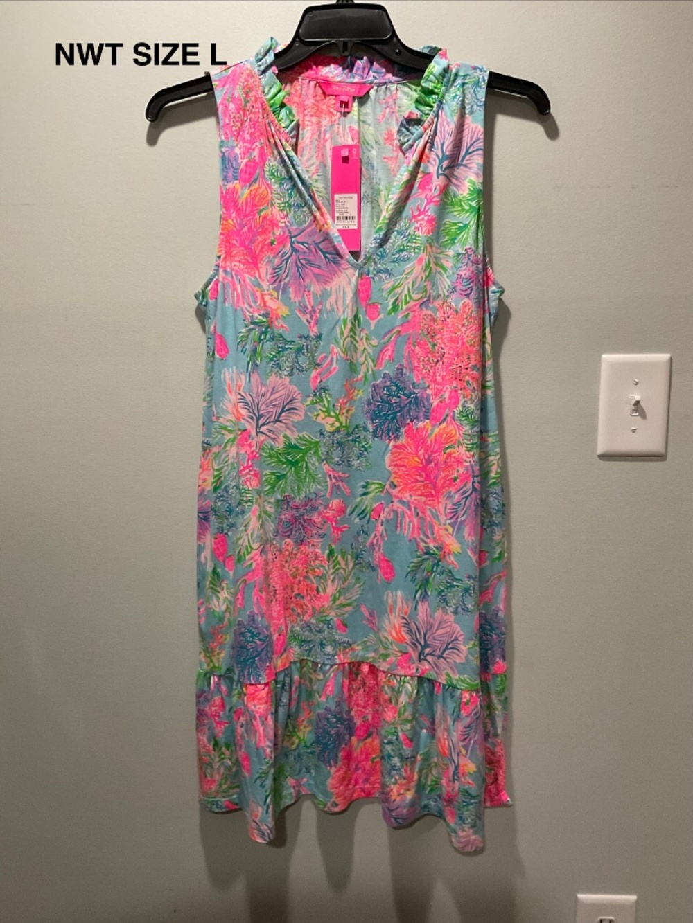 LILLY PULITZER MALONE DRESS SIZE L NWT